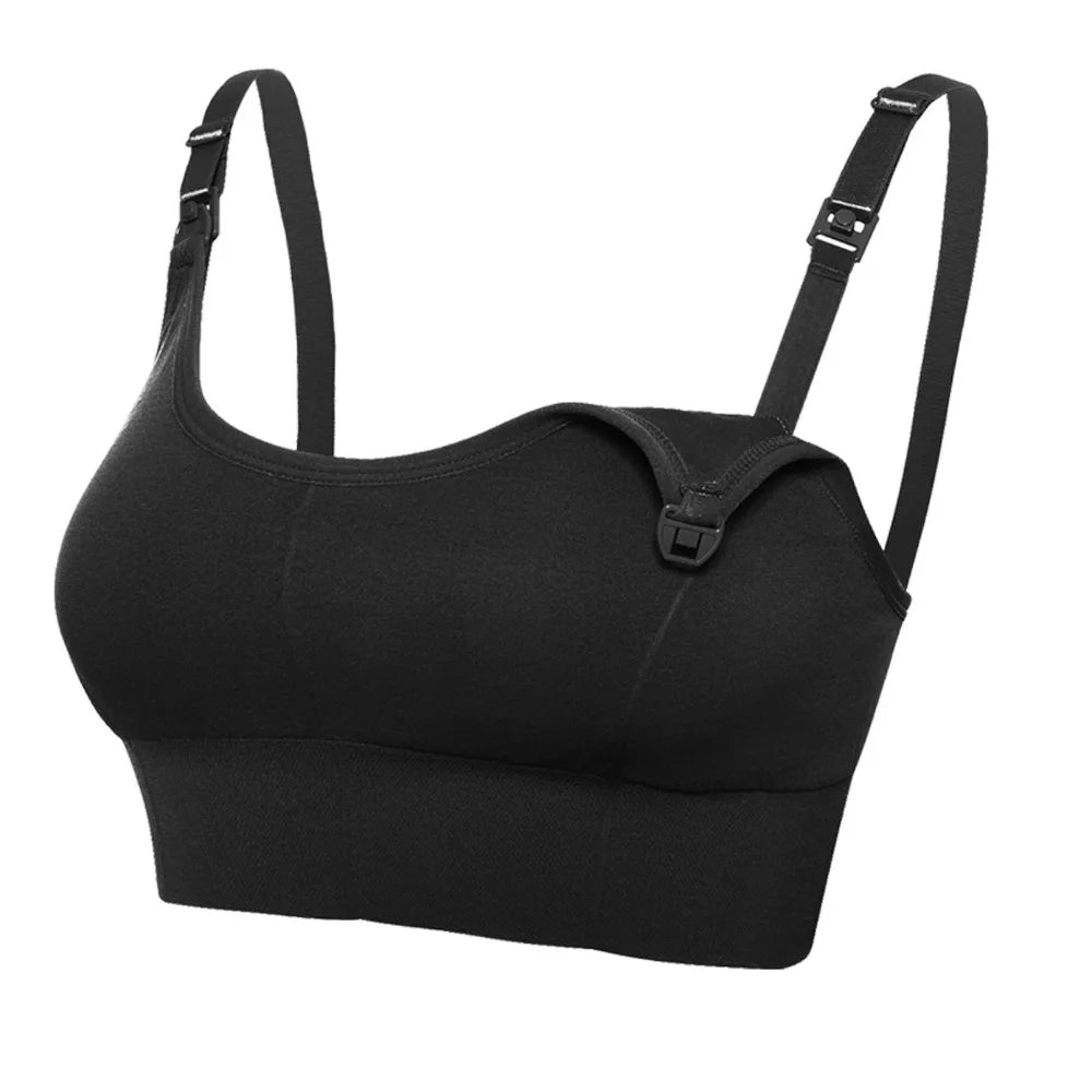New Comfortable Seamless Nursing Bra Wire-free Anti Sagging Breastfeeding Underwear Soft Support Maternity Bra for Women
