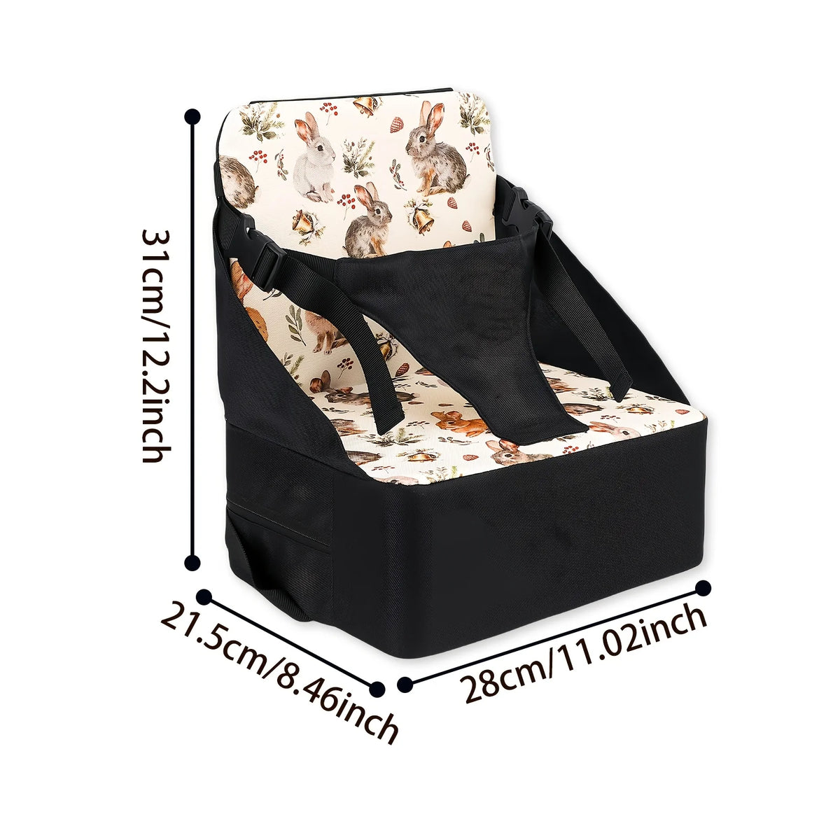 Portable Foldable Baby Dining Booster Seat Non Slip Pad For 0 3 Years Old Boys Girls Christmas Halloween Holiday Gift Supplies