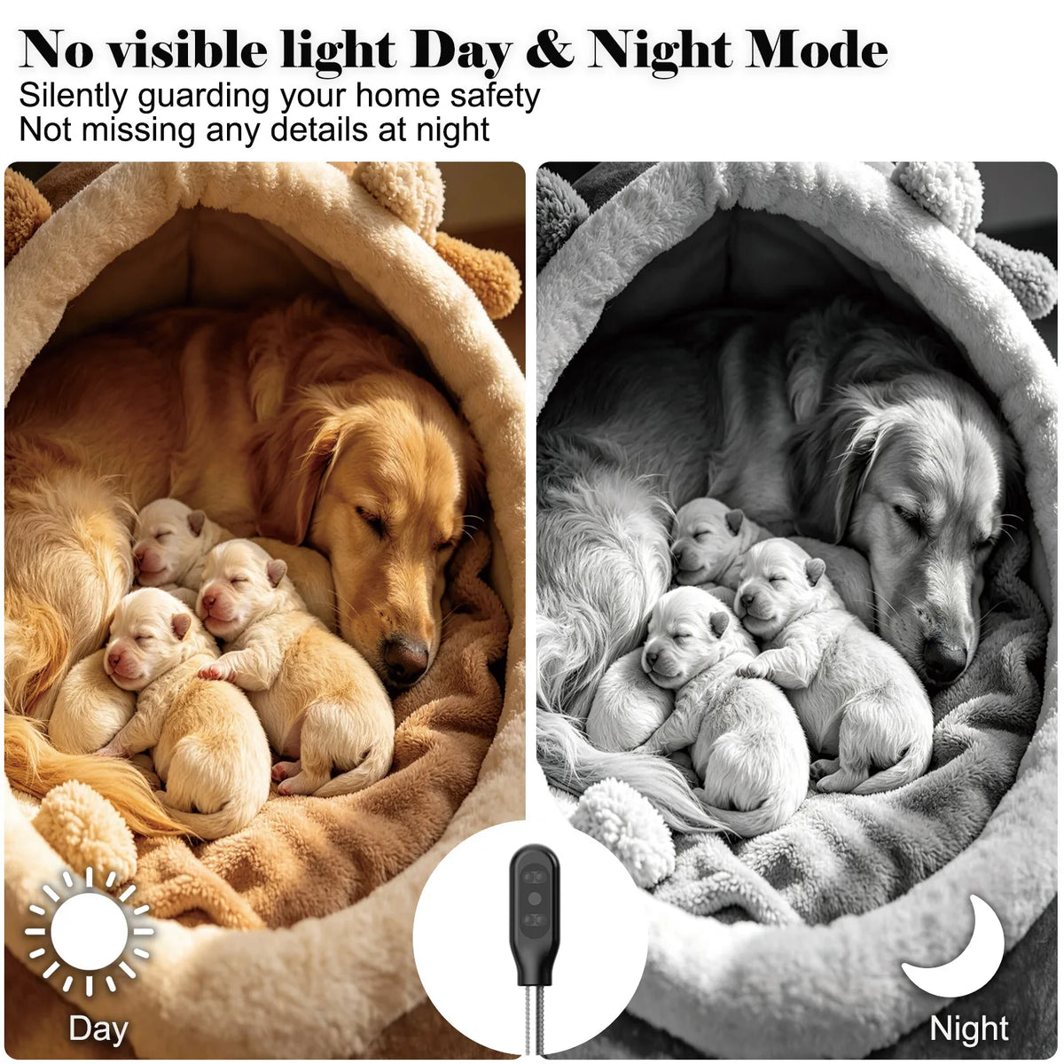 Next‑Gen Flexible Gooseneck WiFi Baby & Pet Monitor Camera, Plug‑Play Zero Installation, Two‑Way Audio Home Security Cam