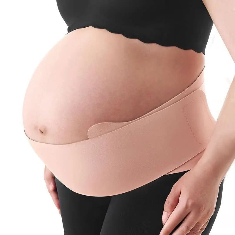 Maternity Belly Support Belt Breathable Thin Pregnancy Abdomen Support Band For Mid Late Pregnancy Large Belly Pregnant Women