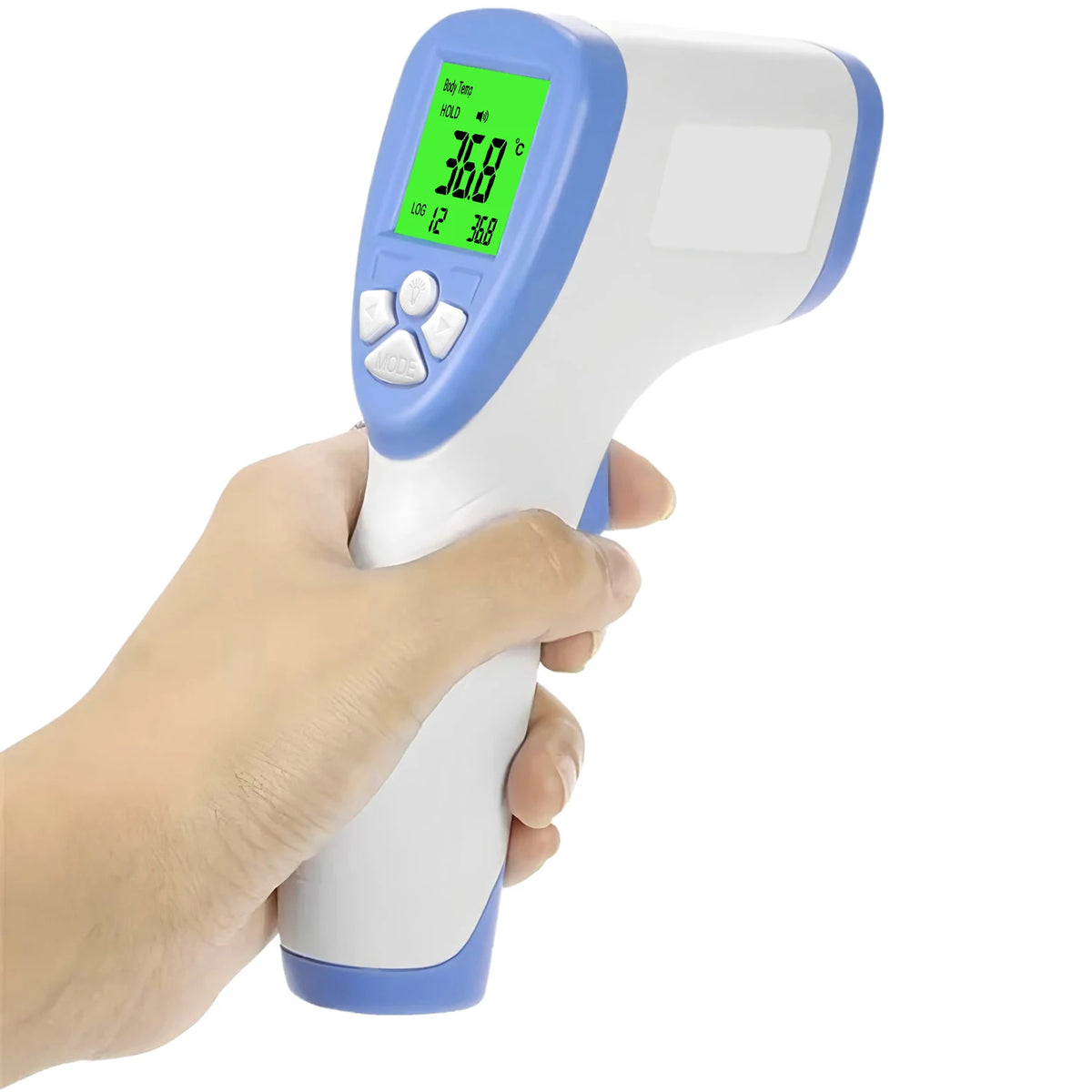Infant Adult 2-in-1 Infrared Thermometer Non-contact Forehead Ear Digital Fever Check Thermometer for Home