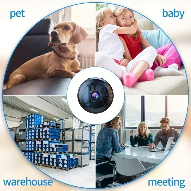 4K Mini WiFi Wireless Security Camera HD Night Vision Camcorder Baby Monitor Voice Video Home Surveillance Protection Cam New