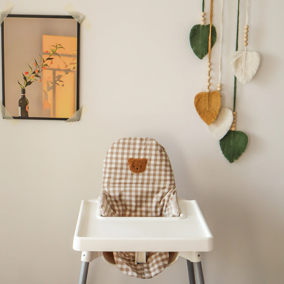 1PCS Bear Dinosaur Washable Foldable Baby Highchair Cover Antilop Chair Cushion Seat Covers Soft Cushion for Baby Feeding