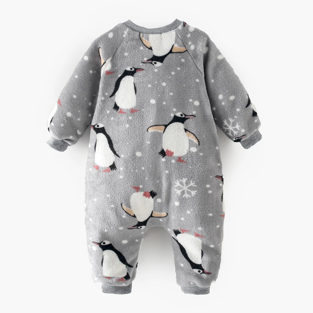 Cozy Winter Baby Rompers Lovely Penguin Fleece Animals Infants Jumpsuits Casaul Warm Clothing