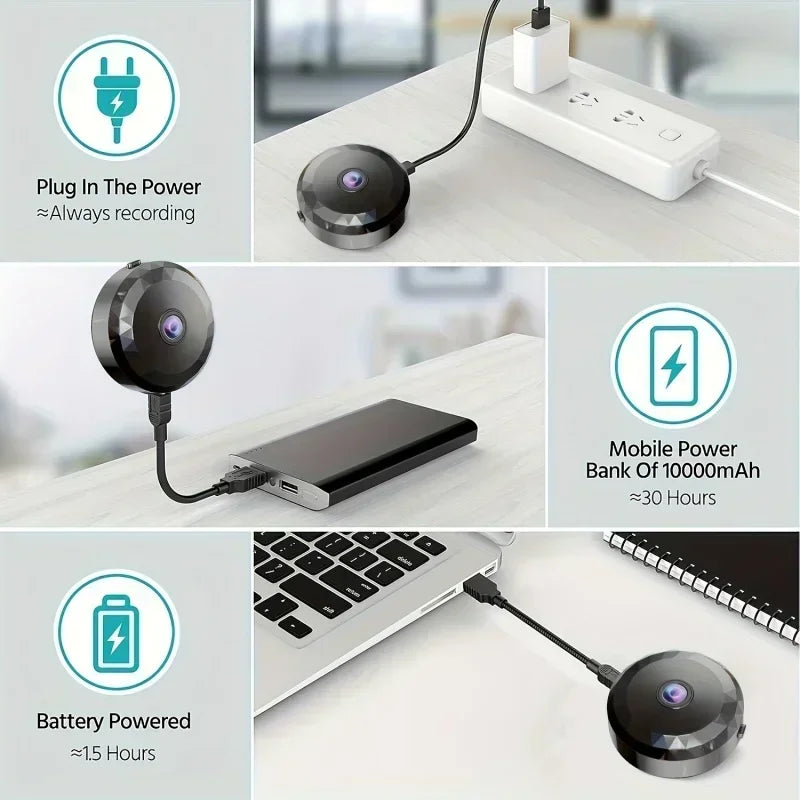 4K Mini WiFi Wireless Security Camera HD Night Vision Camcorder Baby Monitor Voice Video Home Surveillance Protection Cam New