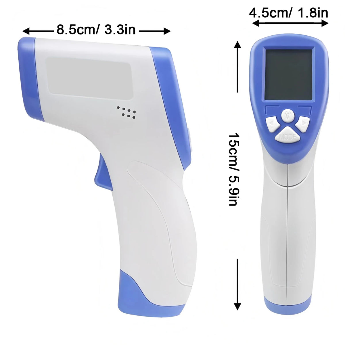 Infant Adult 2-in-1 Infrared Thermometer Non-contact Forehead Ear Digital Fever Check Thermometer for Home