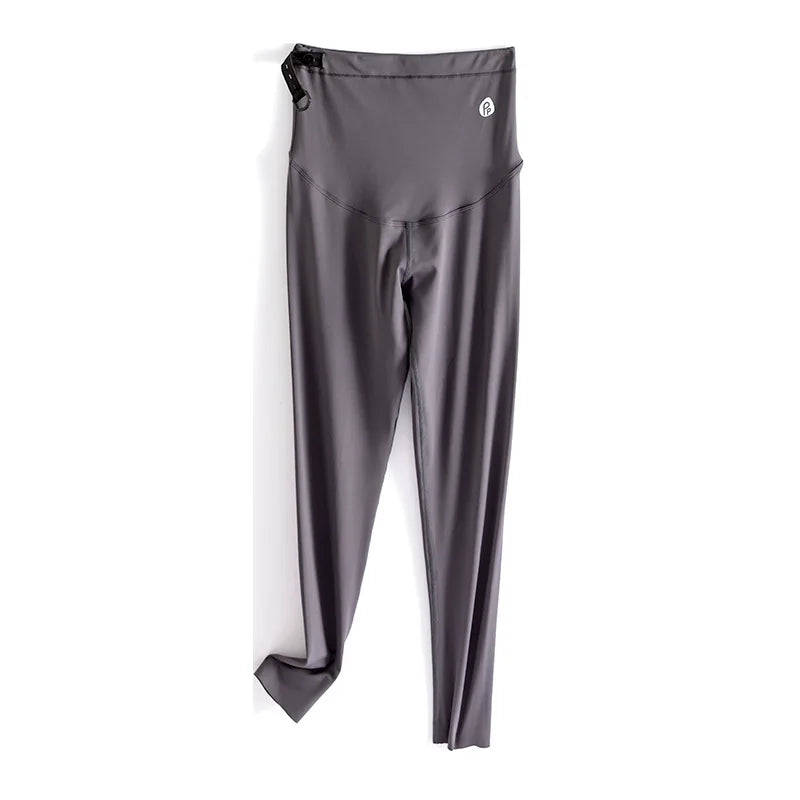 Maternity Leggings Fleece Thickened Autumn Winter Belly Support Polyamide Barbie Pants Warm Comfortable for Pregnant Women