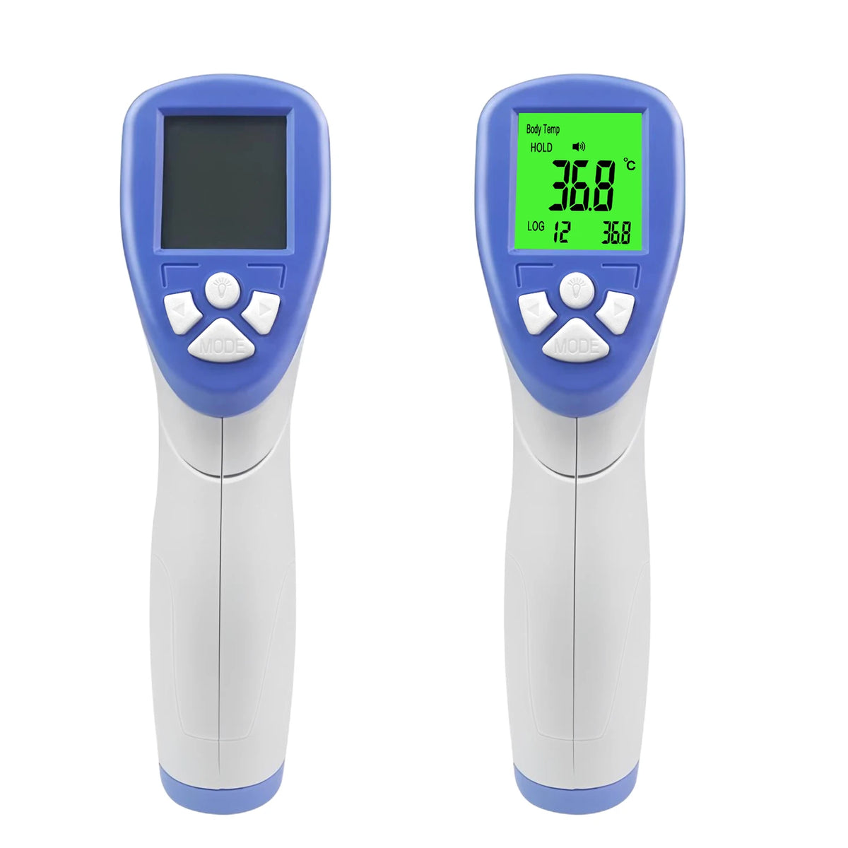 Infant Adult 2-in-1 Infrared Thermometer Non-contact Forehead Ear Digital Fever Check Thermometer for Home