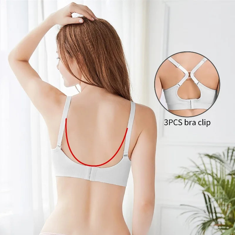 Soft Nursing Bras for Women Comfortable Maternity Bras Seamless Breastfeeding Bras with Easy Access Clips, Pregnancy Postpartum