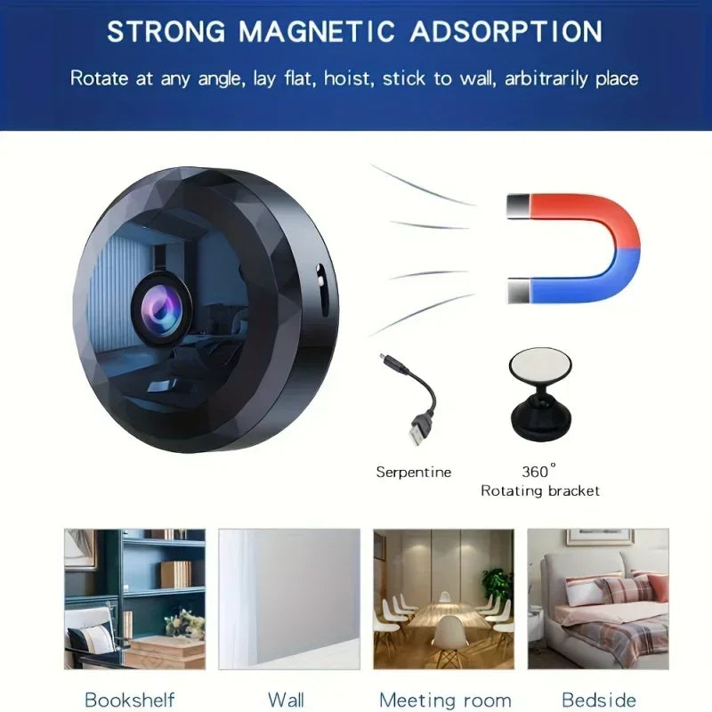 4K Mini WiFi Wireless Security Camera HD Night Vision Camcorder Baby Monitor Voice Video Home Surveillance Protection Cam New