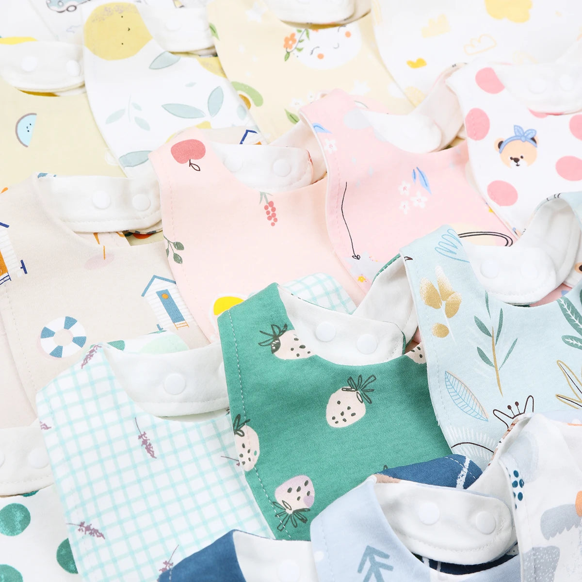 5Pcs Baby Bibs Burp Clothes Cotton Newborn Bibs for Girls Boys Baby Stuff Infant Accessories Toddler Saliva Towels Baby Care